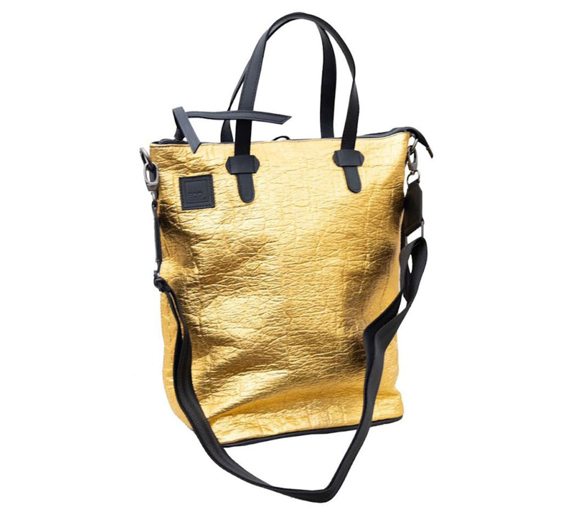 sustainable bags made with pineapple and recycled materials