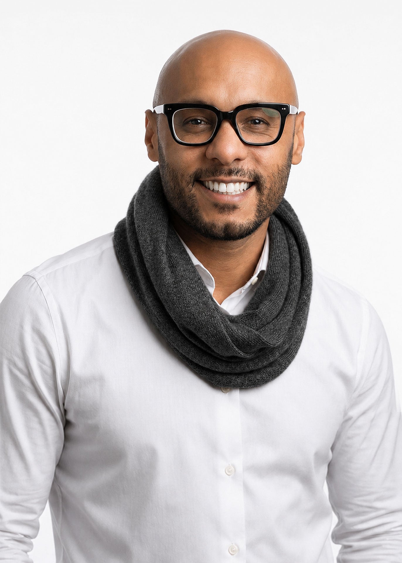 Black Baby Alpaca Scarf