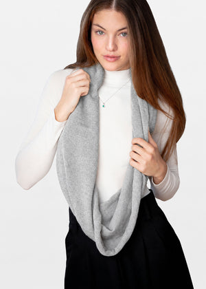 Grey Baby Alpaca Scarf