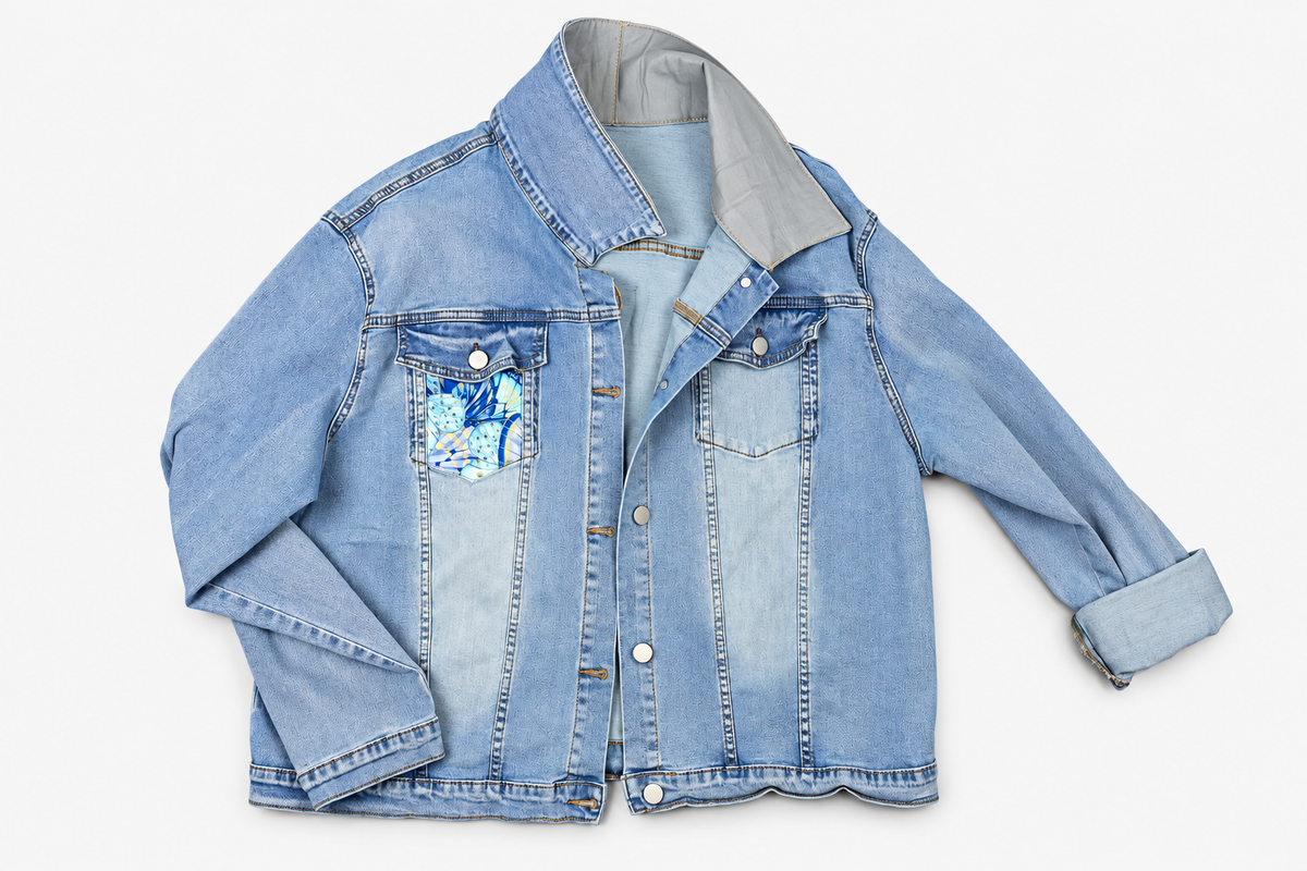 Upcycled Jacket Light Blue
